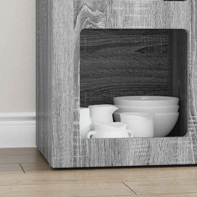 vidaXL Πλαϊνό γραφείο ELST Γκρίζο Σονομα 59 x 35 x 80.5 εκ.
