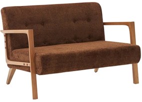 Καναπές Διθέσιος Kemer Chenille 825BLC2946 114x85x80cm Brown