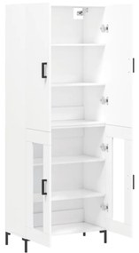 vidaXL Ντουλάπι Λευκό 69,5x34x180 εκ. από Επεξεργασμένο Ξύλο