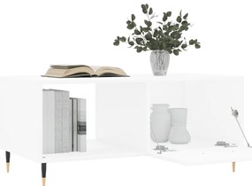 vidaXL Τραπεζάκι Σαλονιού Λευκό 90x50x40 εκ. Επεξεργασμένο Ξύλο