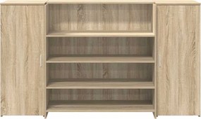 vidaXL Γραφείο υποδοχής Sonoma Δρυς 180x50x103,5εκ. Επεξεργασμένο Ξύλο