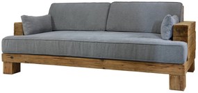 Καναπές ξύλινος τριθέσιος