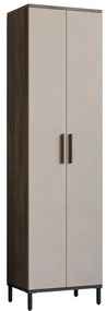 Στήλη Cambi σε καφέ-ανθρακί απόχρωση 50x35.5x183.6εκ Υλικό: 18mm Melamine Particleboard-METAL 176-000218