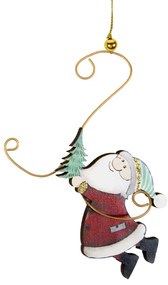 Χριστουγεννιάτικο Μεταλλικό Στολίδι Άγιος Βασίλης 236109c