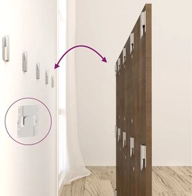 vidaXL Κεφαλάρι Κρεβατιού Καφέ Δρυς 160x1,5x80 εκ. Επεξεργασμένο Ξύλο