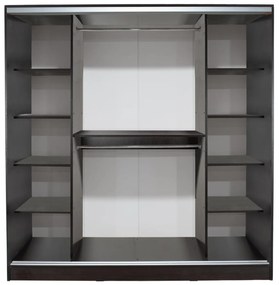 Ντουλάπα Συρόμενη ADLER Τρίφυλλη με Καθρέπτη Wenge 200x60x210Υ εκ. 200x60x210 εκ.