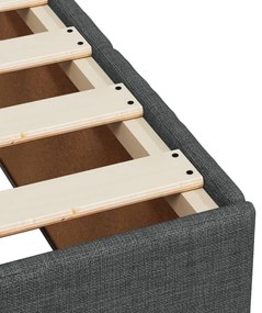 ΚΡΕΒΑΤΙ BOXSPRING ΜΕ ΣΤΡΩΜΑ ΣΚΟΥΡΟ ΓΚΡΙ 140X190 ΕΚ. ΥΦΑΣΜΑΤΙΝΟ 3285471