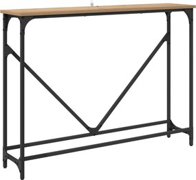 vidaXL Τραπέζι κονσόλας Artisan Oak 102 x 23 x 75 εκ