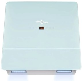 vidaXL Απορροφητήρας Λευκός 600 χιλ. από Ψημένο Γυαλί