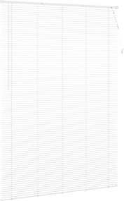 vidaXL Βενετσιάνικη Σκίαση Λευκός 213 x 140 εκ PVC