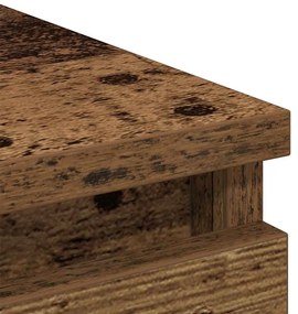 Sideboard Παλιό ξύλο 80x35x99 cm Ξύλο μηχανής - Καφέ
