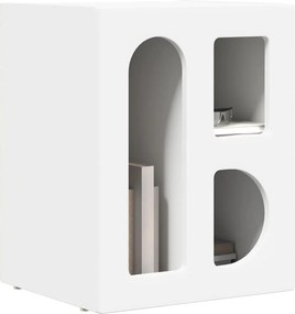 VidaXL Κομοδίνο ELST 2 τμχ. Λευκό 40 x 35 x 50 εκ. Επεξεργασμένο Ξύλο