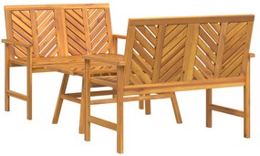 vidaXL Σετ Lounge Κήπου 3 Τεμαχίων Μασίφ Ξύλο Ακακίας