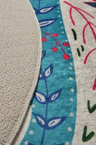 Χαλί (100 cm) Blue Cats Multicolor