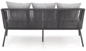 ROCCA, garden set ( sofa + chair 2x + c. table ), l.grey / d.grey DIOMMI V-CH-ROCCA-ZESTAW