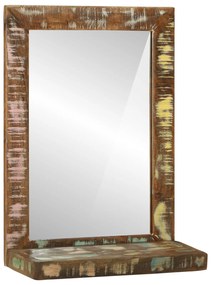vidaXL Καθρέφτης Μπάνιου 50x22x70 εκ. Στερεό Ξύλο Ανακυκλωμένο