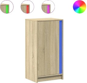 vidaXL Ντουλάπι με Φώτα LED Sonoma Δρυς 42,5x34x85 εκ. Επεξ. Ξύλο