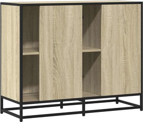 vidaXL Sideboard Sonoma Oak 92x35x76 cm Κατασκευασμένο ξύλο