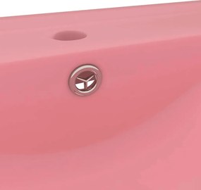 vidaXL Νιπτήρας με Οπή Βρύσης Ροζ Ματ 60 x 46 εκ. Κεραμικός