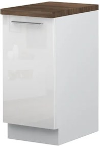 Επιδαπέδιο ντουλάπι Raval R-40-1K-Λευκό - Λευκό γυαλιστερό - 40.00Χ60.00Χ88.00cm