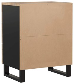 vidaXL Κομοδίνο 50x33x62 εκ. Μασίφ Ξύλο Μάνγκο &amp; Επεξεργασμένο Ξύλο