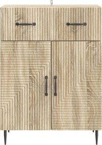 vidaXL Πλαϊνό γραφείο Sonoma Δρυς 66 x 34,5 x 89,5 εκ