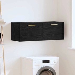 vidaXL Ντουλάπα Τοίχου Επιτοίχιο Μαύρη δρυς 100 x 36.5 x 35 cm
