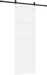 vidaXL Συρόμενη Πόρτα ORKDAL Λευκό και Μαύρο 83 x 232 εκ.