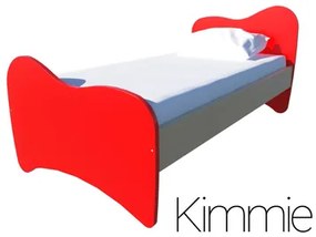 Παιδικό Ημίδιπλο Κρεβάτι Irven Κόκκινο Kimie 110x190