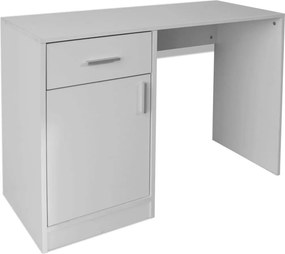 vidaXL Γραφείο με Συρτάρι και Ντουλάπι Λευκό 100 x 40 x 73 εκ.