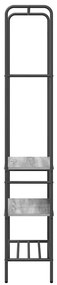 vidaXL Ράφι ρούχων με ράφια με ράφι Γκρι sonoma 60 x 30 x 171 εκ