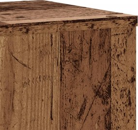 vidaXL Βάσεις Φυτών 2 τεμ. Όψη Παλαιού Ξύλου 30x30x70 εκ. Επεξ. Ξύλο