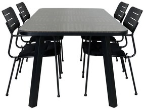 Σετ Τραπέζι και καρέκλες Dallas 2147, Επεξεργασμένο γυαλί, Μέταλλο, Μαξιλάρι καθίσματος: Ναι | Epipla1.gr