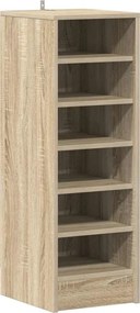 vidaXL Παπουτσοθήκη Sonoma Δρυς 31,5 x 35 x 90 εκ. από Επεξ. Ξύλο