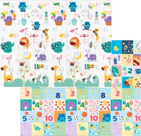 Χαλάκι 2 όψεων Δραστηριοτήτων marcus &amp; marcus Μεγάλο Playmat Αφρού ABC 200X150Χ1cm