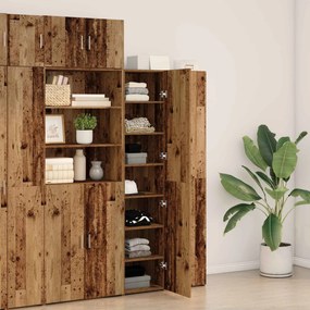 vidaXL Highboard Παλιό ξύλο 40 x 42,5 x 185 εκ.