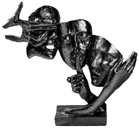 Διακοσμητικές Φιγούρες 565TNL1339 36x10x33cm Black Aberto Design Πολυέστερ