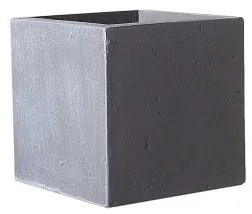 Γλάστρα Πήλινη Τετράγωνη Rocky Γκρι S 23x23x23 εκ. A-6050-8 Supergreens-A-6050-8-Γκρι A-6050-8