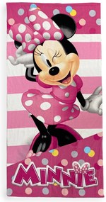 Πετσέτα Θαλάσσης Quick Dry Disney Home Minnie 26 70X140 Pink 100% Microfiber - Disney Home