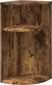 vidaXL End Table Καπνιστό Δρύς 29,6 x 29,6 x 60 εκ Επεξεργασμένο ξύλο