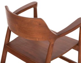 ΠΟΛΥΘΡΟΝΑ ΤΡΑΠΕΖΑΡΙΑΣ NIONI HM9476.01 ΞΥΛΟ ΤΕΑΚ-ΚΑΡΥΔΙ ΧΡΩΜΑ 57x53x77Yεκ.