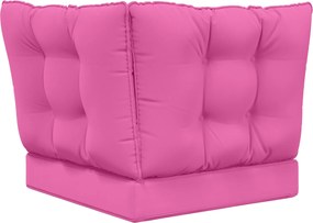 vidaXL Μαξιλάρι Καναπέ Εξωτερικού Χώρου 3 pcs Ροζ Πολυεστέρας