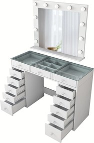 Τουαλέτα Μακιγιάζ Λευκό BRUFE 120x44.5x79.8