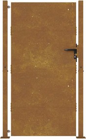 vidaXL Πόρτα Κήπου 100x200 εκ. από Ατσάλι Corten