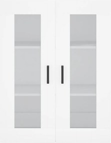vidaXL Ντουλάπι Λευκό 69,5x34x180 εκ. από Επεξεργασμένο Ξύλο