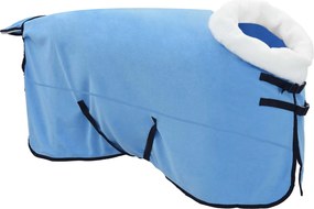 vidaXL Σαμάρι Ίππου Σκούρο Aqua 135 cm Πολικές φλις