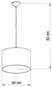 Sollux Παιδικό κρεμαστό φωτιστικό FOOTBALL A 40εκ.,PVC,Ε27 1xmax 15W LED