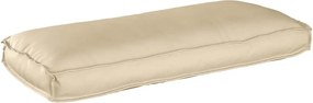 vidaXL Μαξιλάρι Ύφασμα Όξφορντ Μπεζ 120 x 50 x 12 εκ.