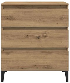 vidaXL Μπουφές Τεχνίτης Δρυς 60x35x70 εκ. από Επεξεργασμένο Ξύλο