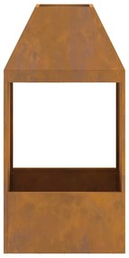 vidaXL Φωτιά Καφέ 50 x 50 x 100 cm Ατσάλι σκληρυθέν στον αέρα